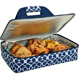 Insulated Thermal Food & Casserole Carrier- Food Hot or Cold- Fits 15" x 10"